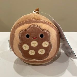 NWT 3.5” Danilo the Chocolate Banana Toast Squishmallow Clip